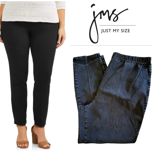 (22W/24W) Plus Petite Pull-On Jeans - Picture 1 of 16